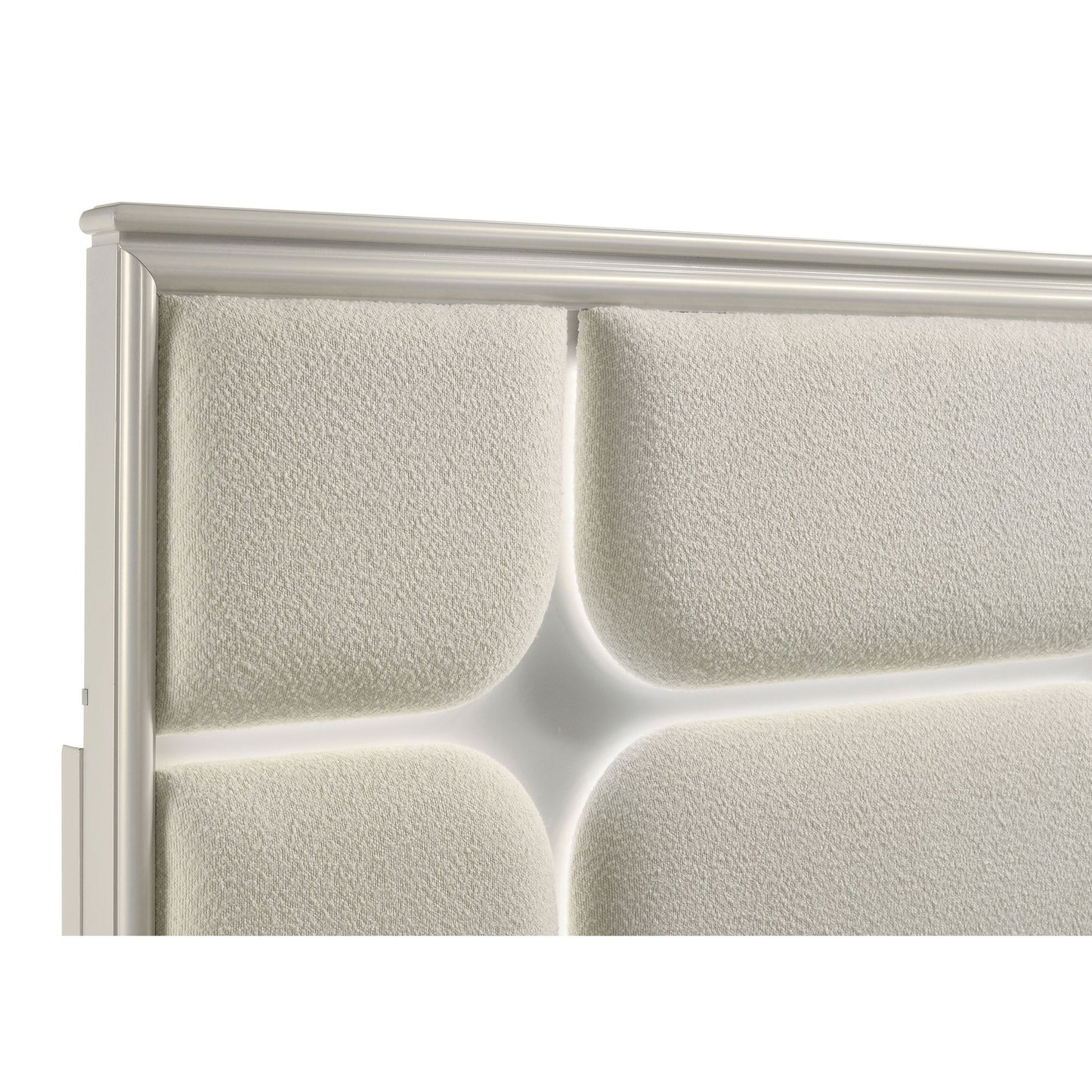 Gwendolyn - Queen Panel Bed With LED Headboard - White - The Sleep Loft - Online Mattress Showroom NYC