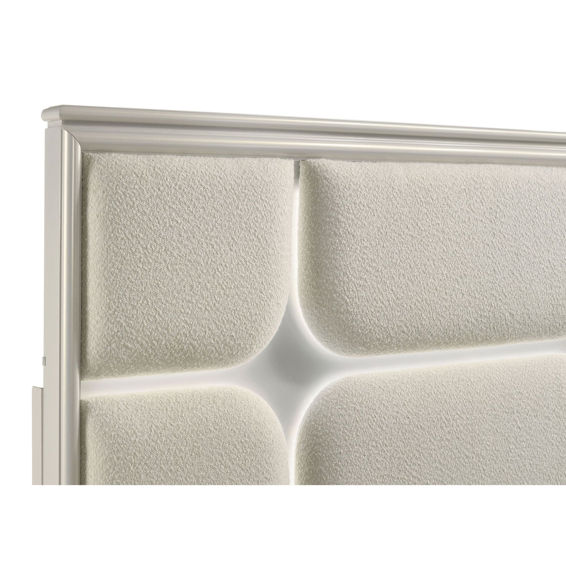 Gwendolyn - Queen Panel Bed With LED Headboard - White - The Sleep Loft - Online Mattress Showroom NYC