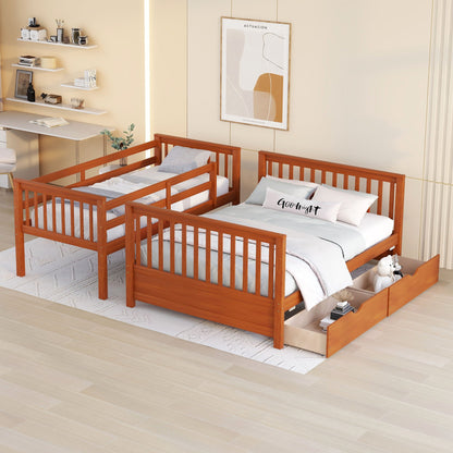 Bunk Bed With Ladders And 2 Storage Drawers - The Sleep Loft - Online Mattress Showroom NYC