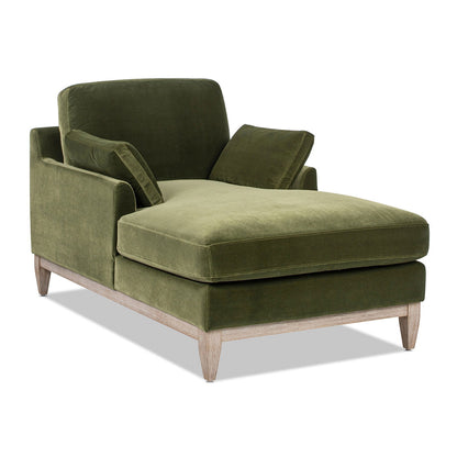 Pasadena - Modern Farmhouse Chaise Lounge Chair - Olive Green - The Sleep Loft - Online Mattress Showroom NYC