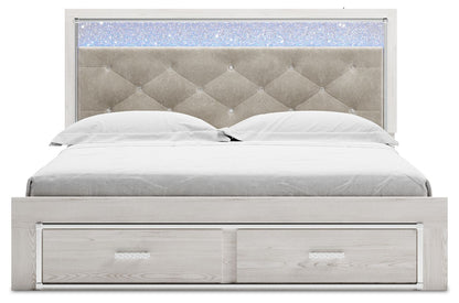 Altyra - King Upholstered Storage Bed - White - The Sleep Loft - Online Mattress Showroom NYC
