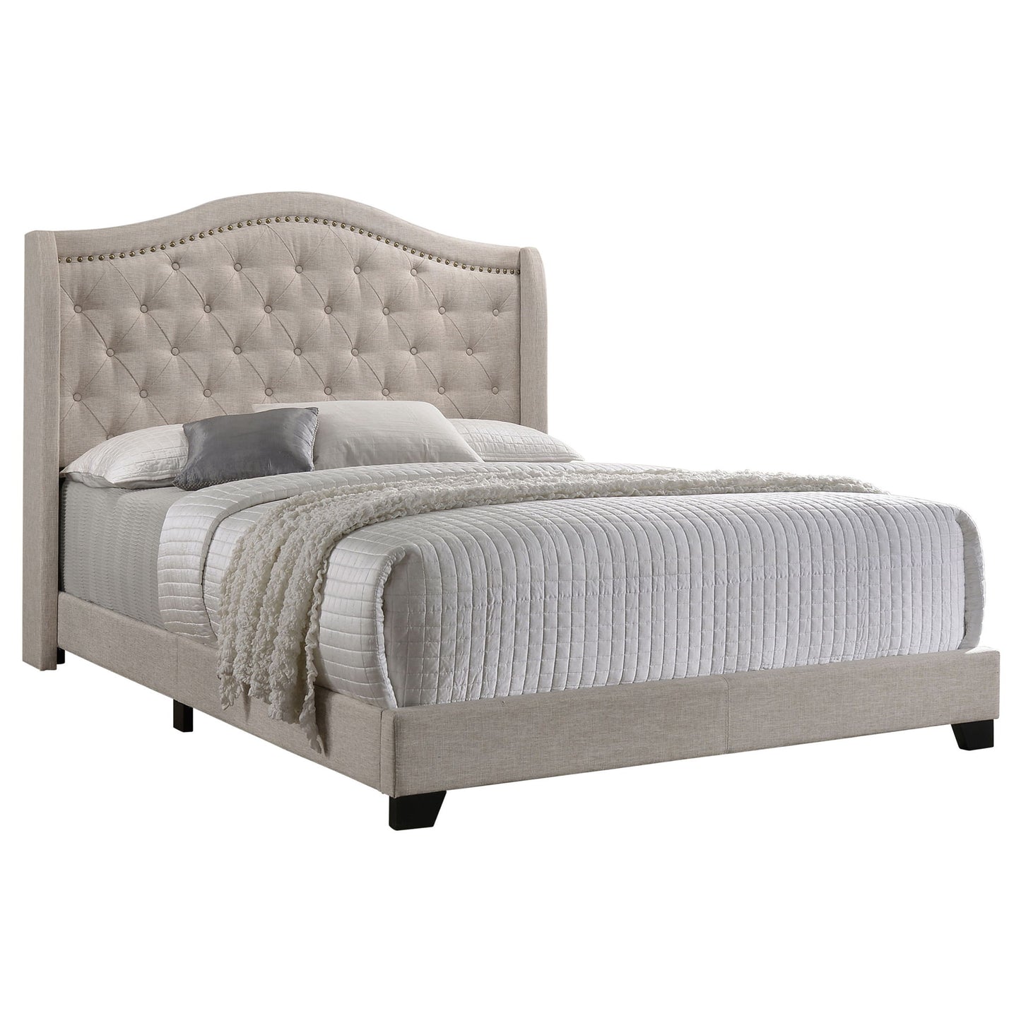 Maassluis - Bed With Button Tufted Headboard - The Sleep Loft - Online Mattress Showroom NYC