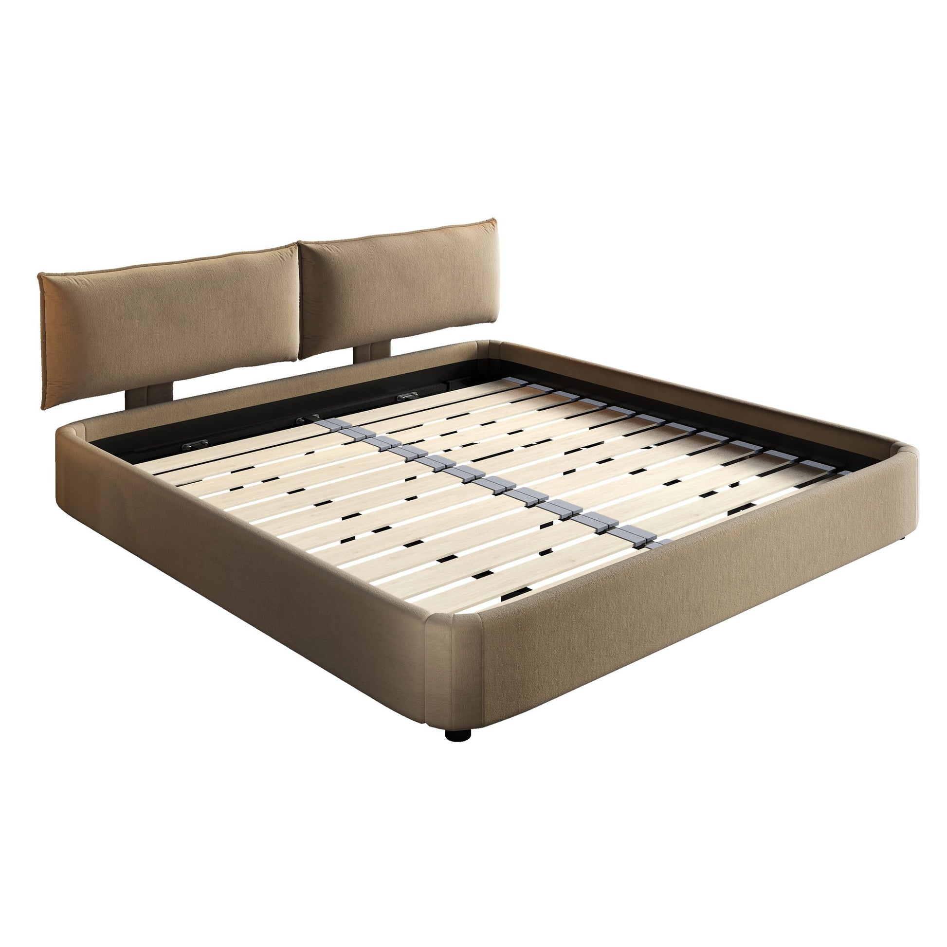 Cloud Bed Frame With Oversized Padded Movable Headboard - The Sleep Loft - Online Mattress Showroom NYC
