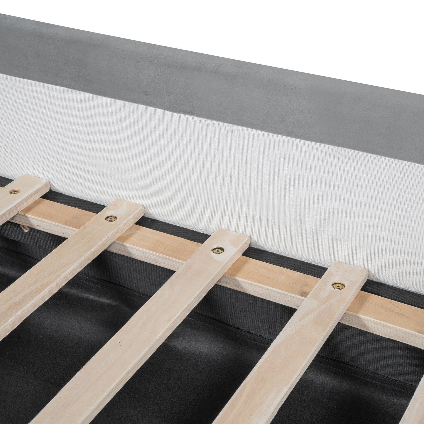 Upholstered Daybed With Bear Shaped Headboard, Hydraulic System And Breathable Fence - The Sleep Loft - Online Mattress Showroom NYC