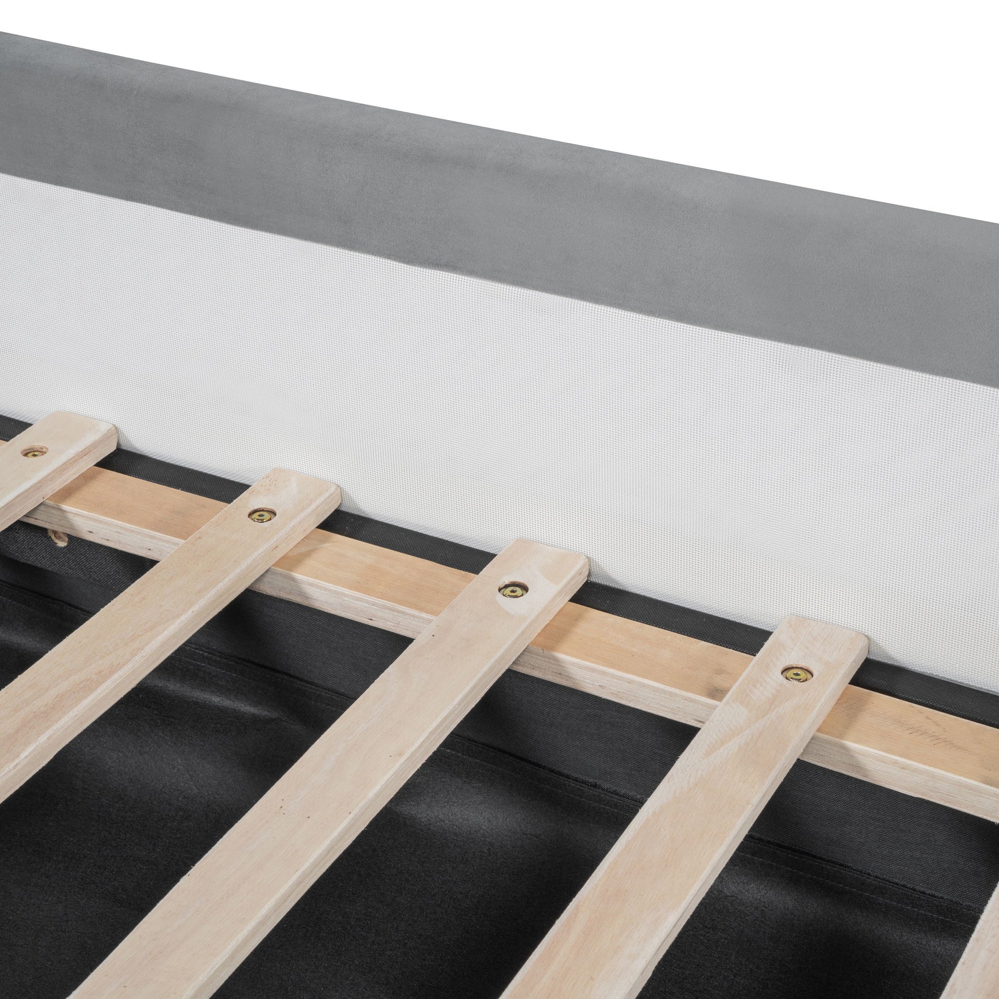 Upholstered Daybed With Bear Shaped Headboard, Hydraulic System And Breathable Fence - The Sleep Loft - Online Mattress Showroom NYC