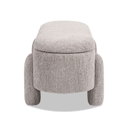 Hugo - Oval Fully Upholstered Storage Bench - The Sleep Loft - Online Mattress Showroom NYC