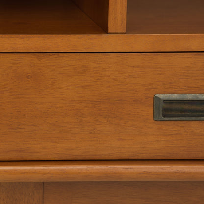Draper - Mid Century Wide Bookcase And Storage Unit - The Sleep Loft - Online Mattress Showroom NYC