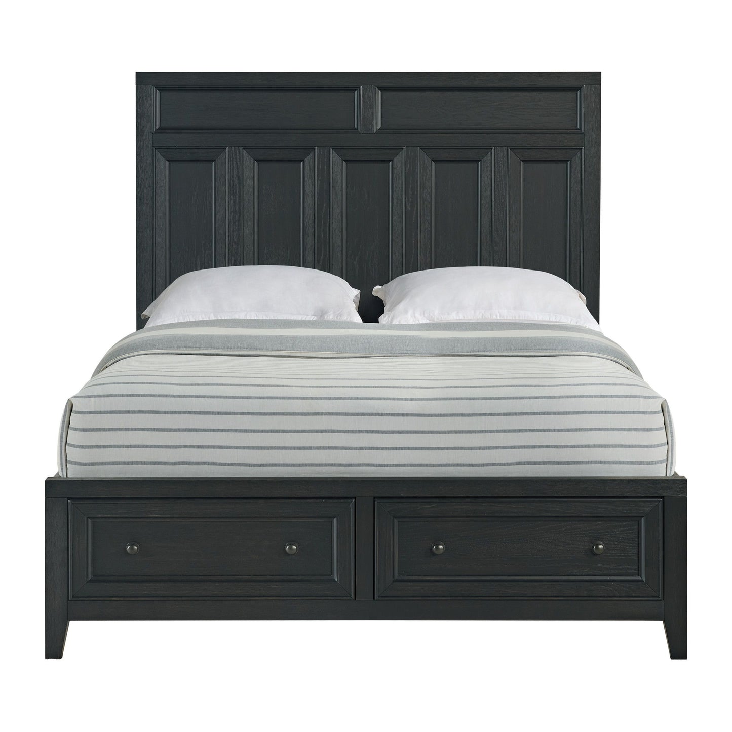 Storage Bed With Panel Headboard And Spacious Footboard Drawers - The Sleep Loft - Online Mattress Showroom NYC