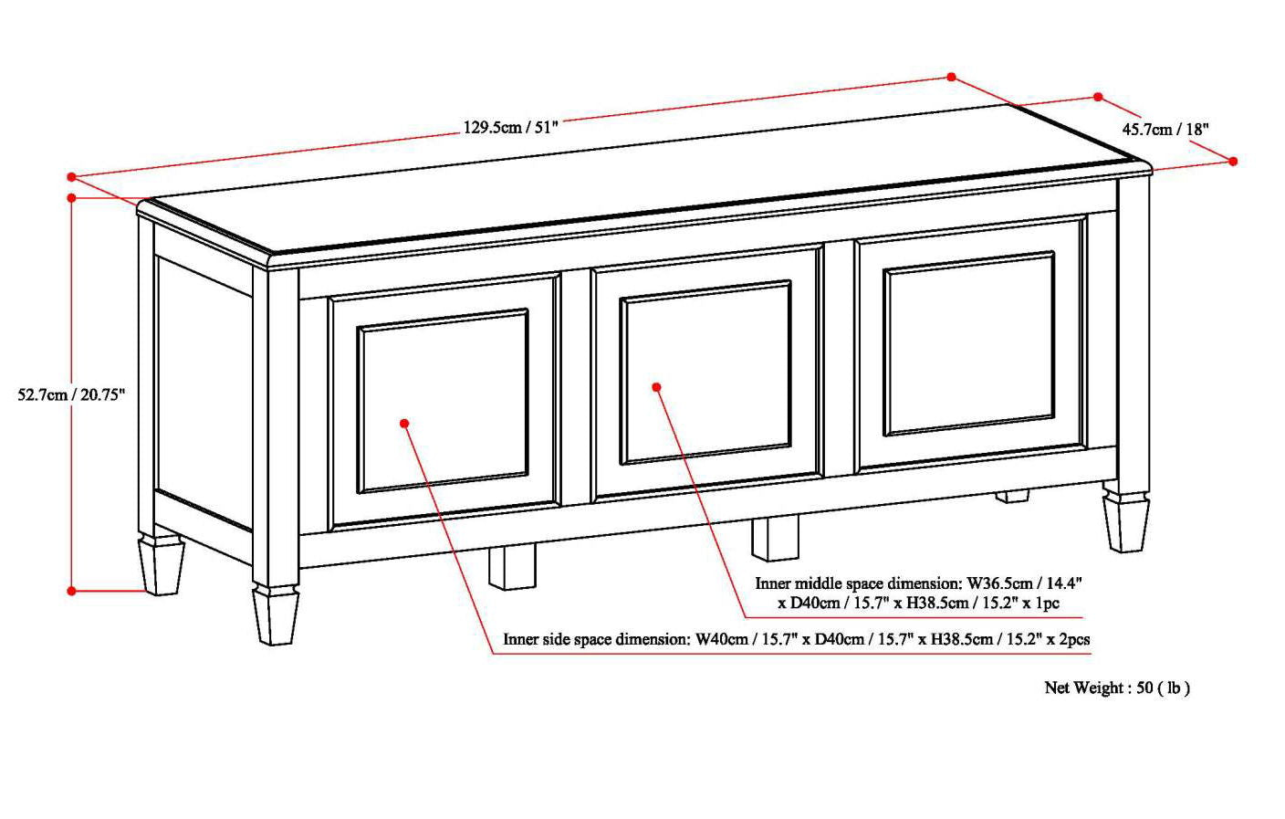 Connaught - Handcrafted Storage Bench Trunk - The Sleep Loft - Online Mattress Showroom NYC