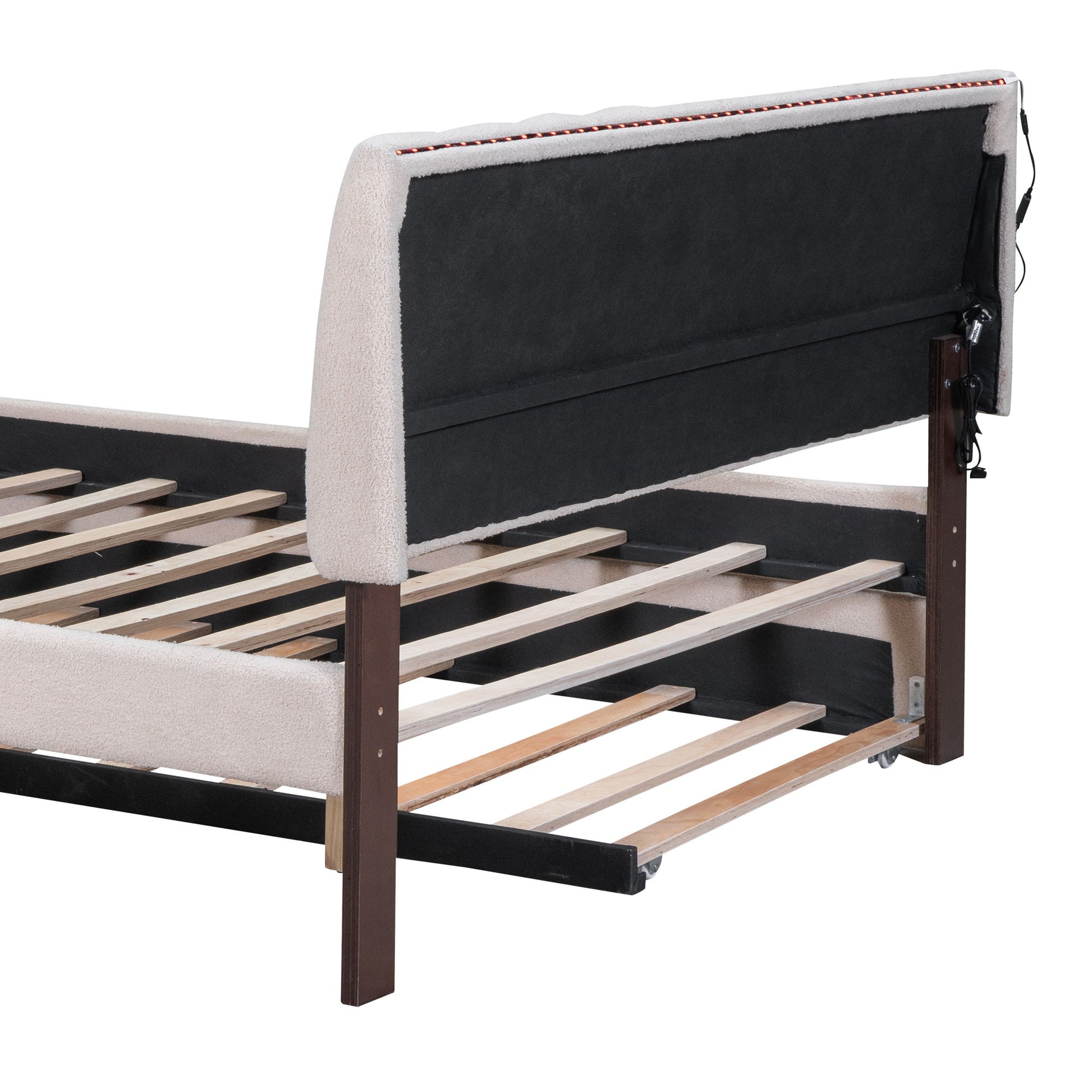 Upholstered Platform Bed With Trundle - The Sleep Loft - Online Mattress Showroom NYC