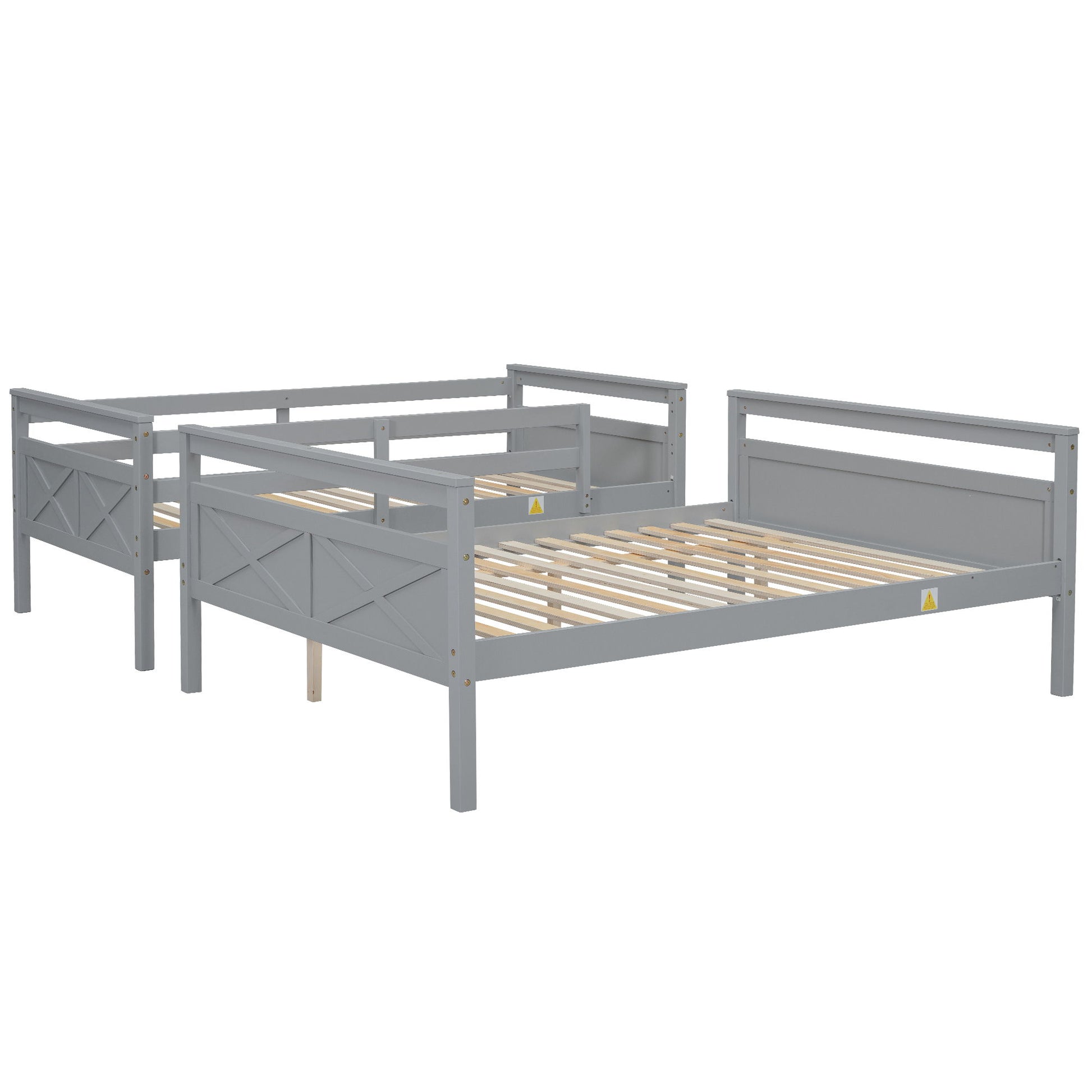 Bunk Bed With Ladder And Safety Guardrail - The Sleep Loft - Online Mattress Showroom NYC