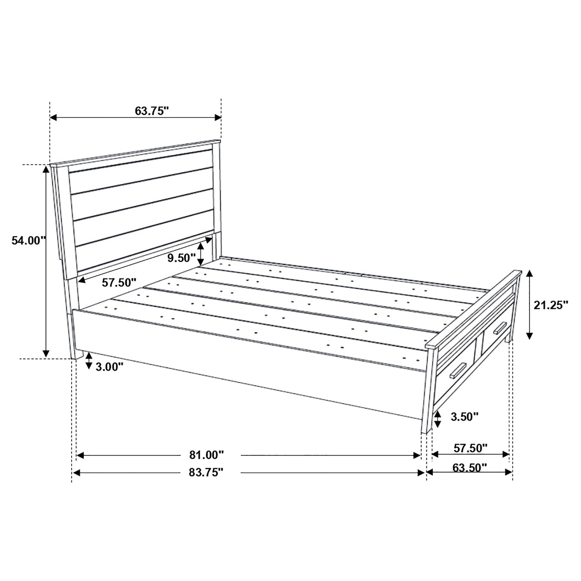 Queen Storage Bed With Platform Design And Drawer Storage - Brown - The Sleep Loft - Online Mattress Showroom NYC
