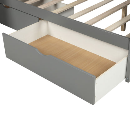 Bunk Bed With Storage Staircase, Slide, Desk, Drawers, And Shelves - The Sleep Loft - Online Mattress Showroom NYC