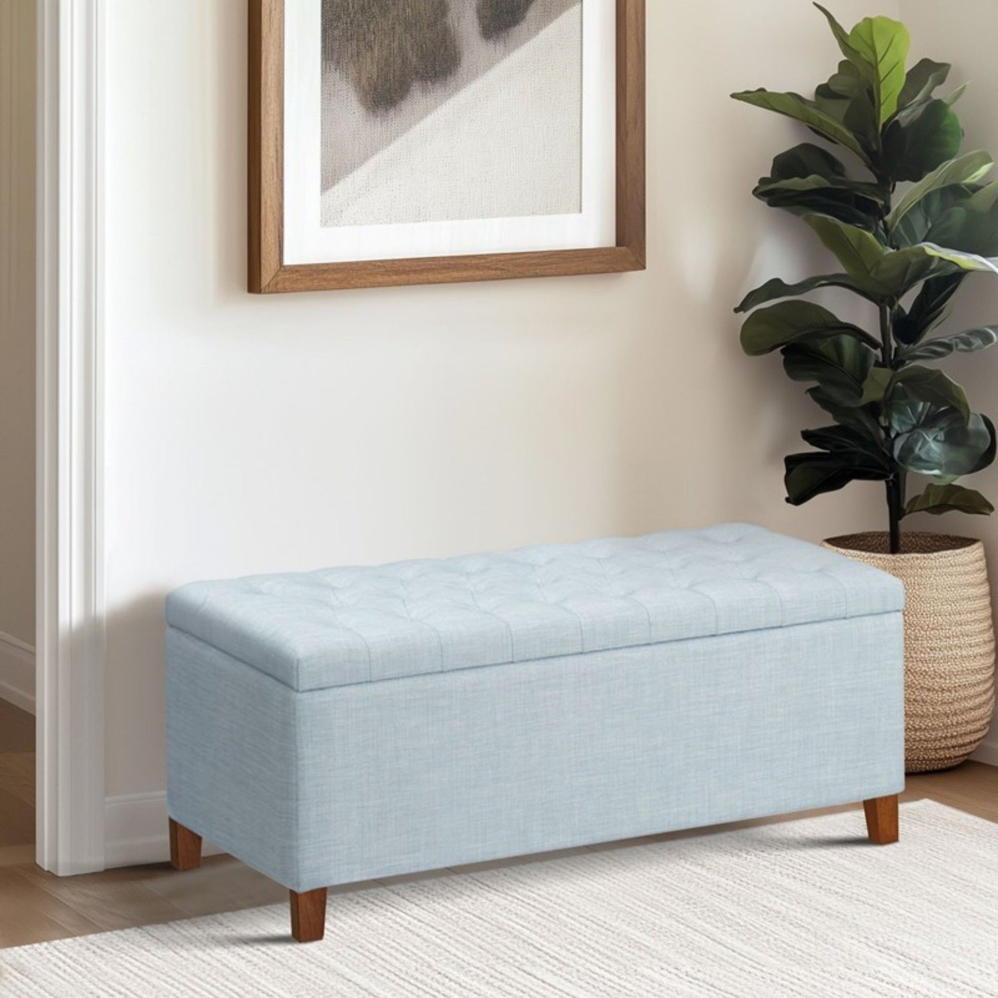 Shandra - Tufted Top Soft Close Storage Bench - The Sleep Loft - Online Mattress Showroom NYC