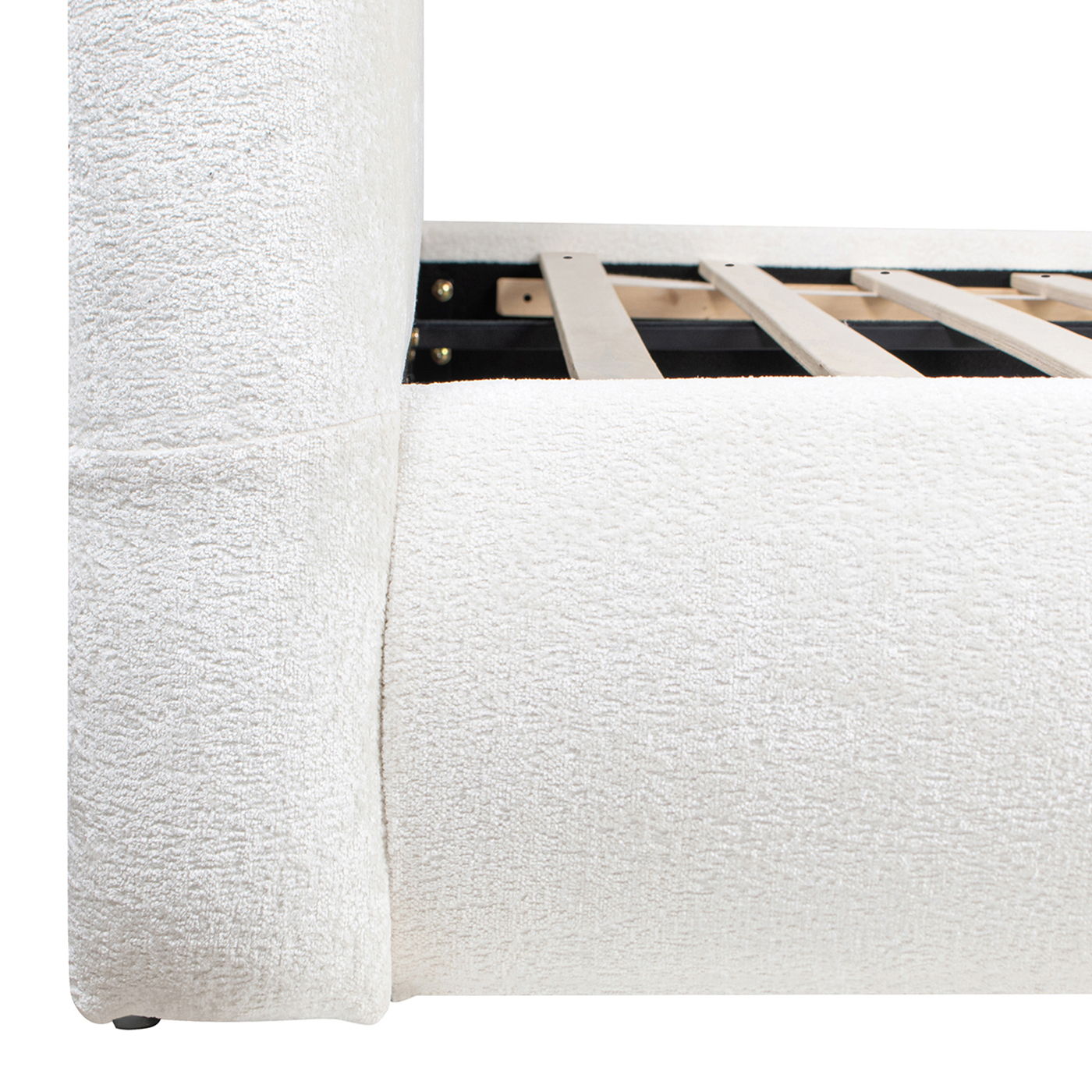 Archie Puffy Grounded - Upholstered Platform Bed - The Sleep Loft - Online Mattress Showroom NYC