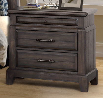 2 Drawer Nightstand Elegant Design - Mahogany - The Sleep Loft - Online Mattress Showroom NYC