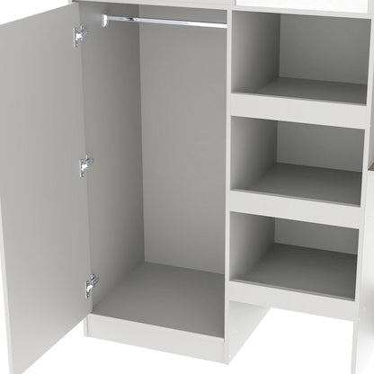 Loft Bed With Built In Wardrobe, Desk, Shelves, And Drawers - The Sleep Loft - Online Mattress Showroom NYC
