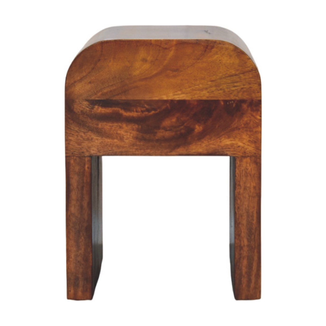 Mini Darcy - Nightstand With Curved Edges - The Sleep Loft - Online Mattress Showroom NYC