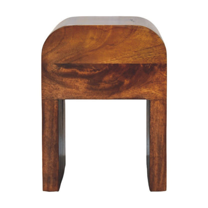 Mini Darcy - Nightstand With Curved Edges - The Sleep Loft - Online Mattress Showroom NYC