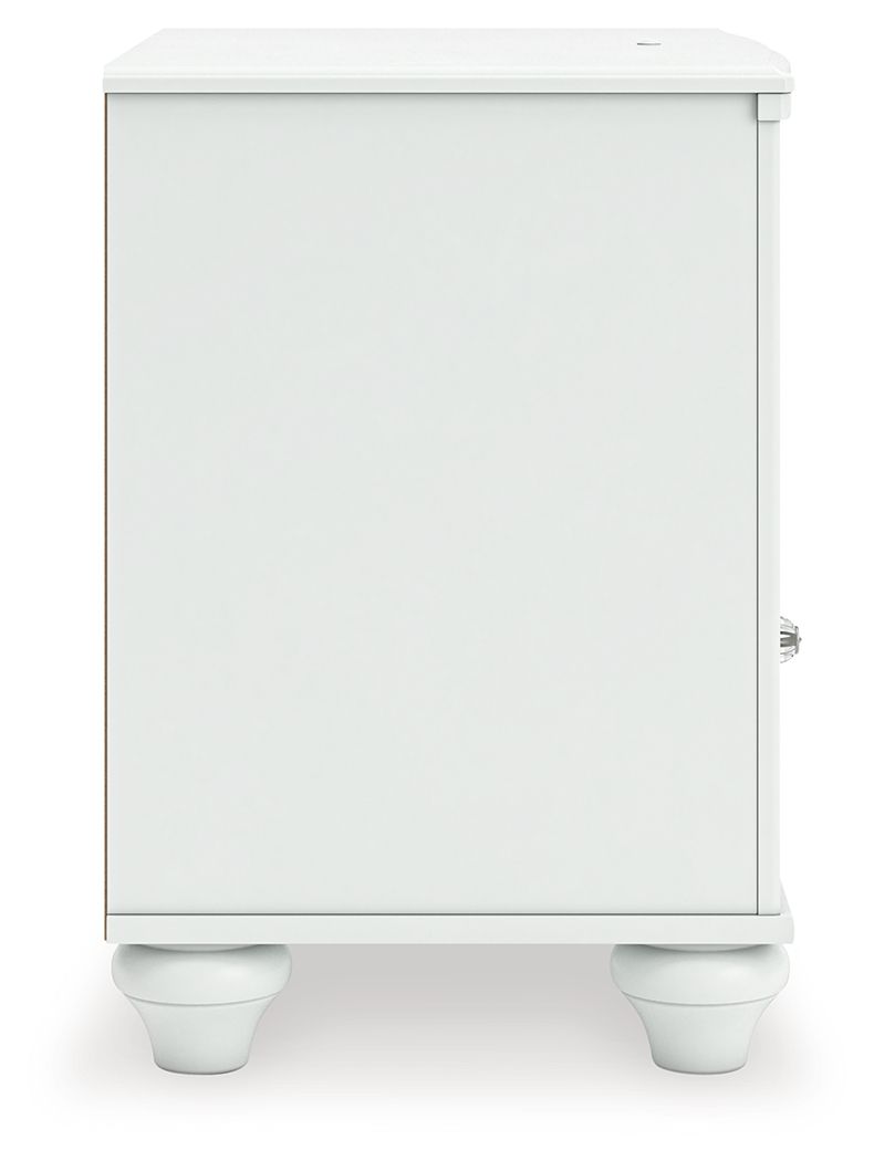 Kozlani - One Drawer Night Stand - White - The Sleep Loft - Online Mattress Showroom NYC