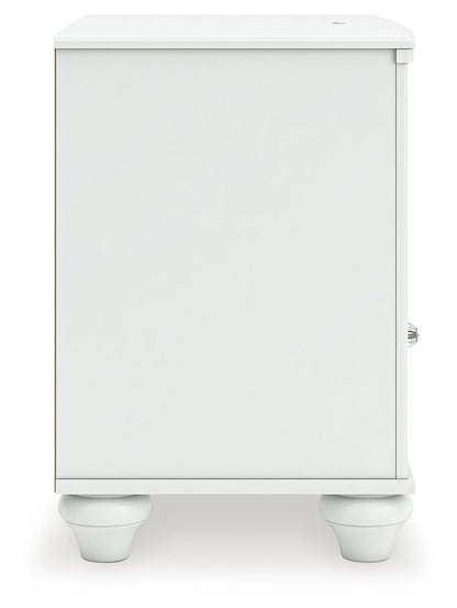 Kozlani - One Drawer Night Stand - White - The Sleep Loft - Online Mattress Showroom NYC