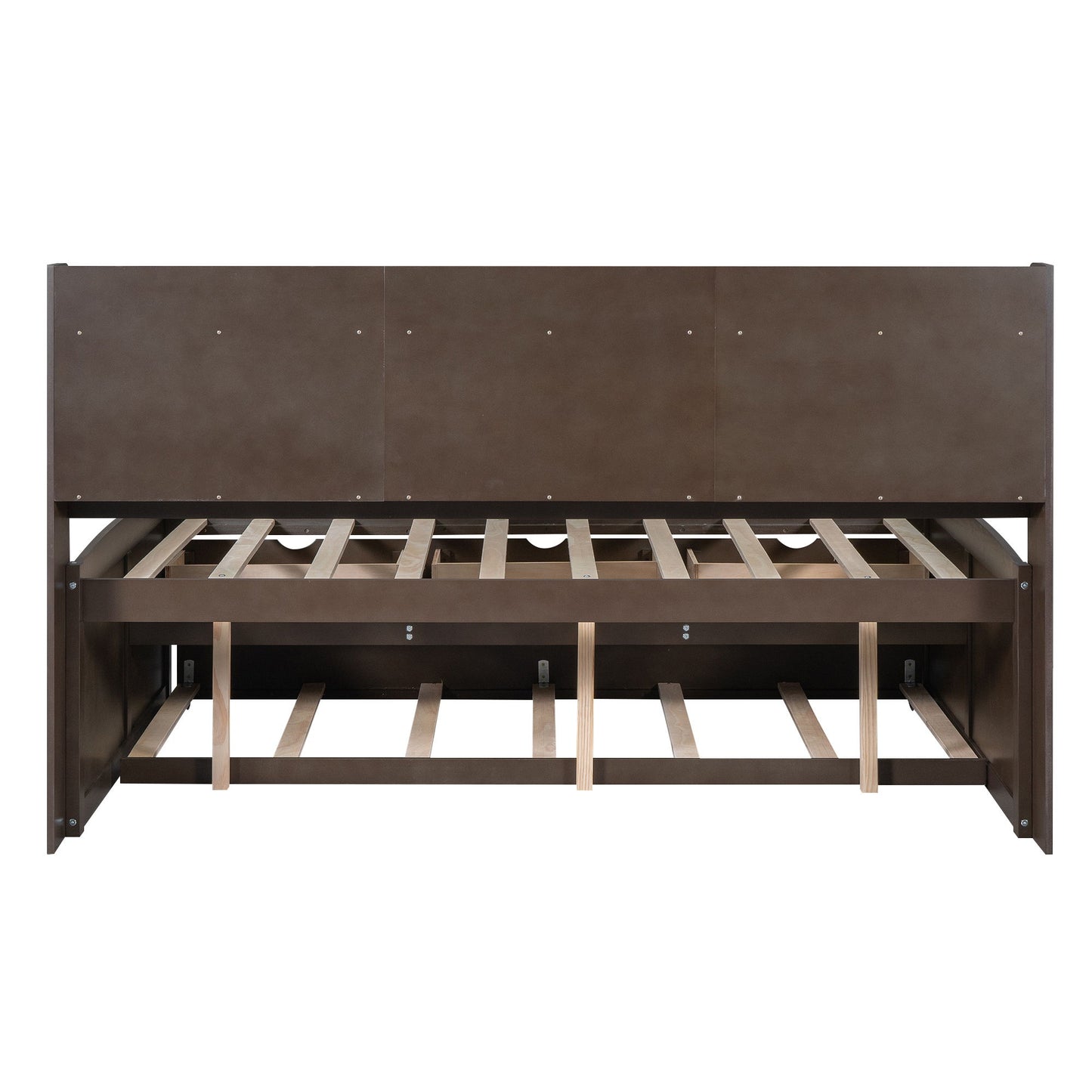 Captain Bed With Built In Bookshelves, 3 Storage Drawers, And Trundle - The Sleep Loft - Online Mattress Showroom NYC