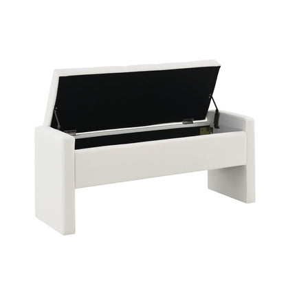 Modern Upholstered Large Bed End Bench With Storage - The Sleep Loft - Online Mattress Showroom NYC