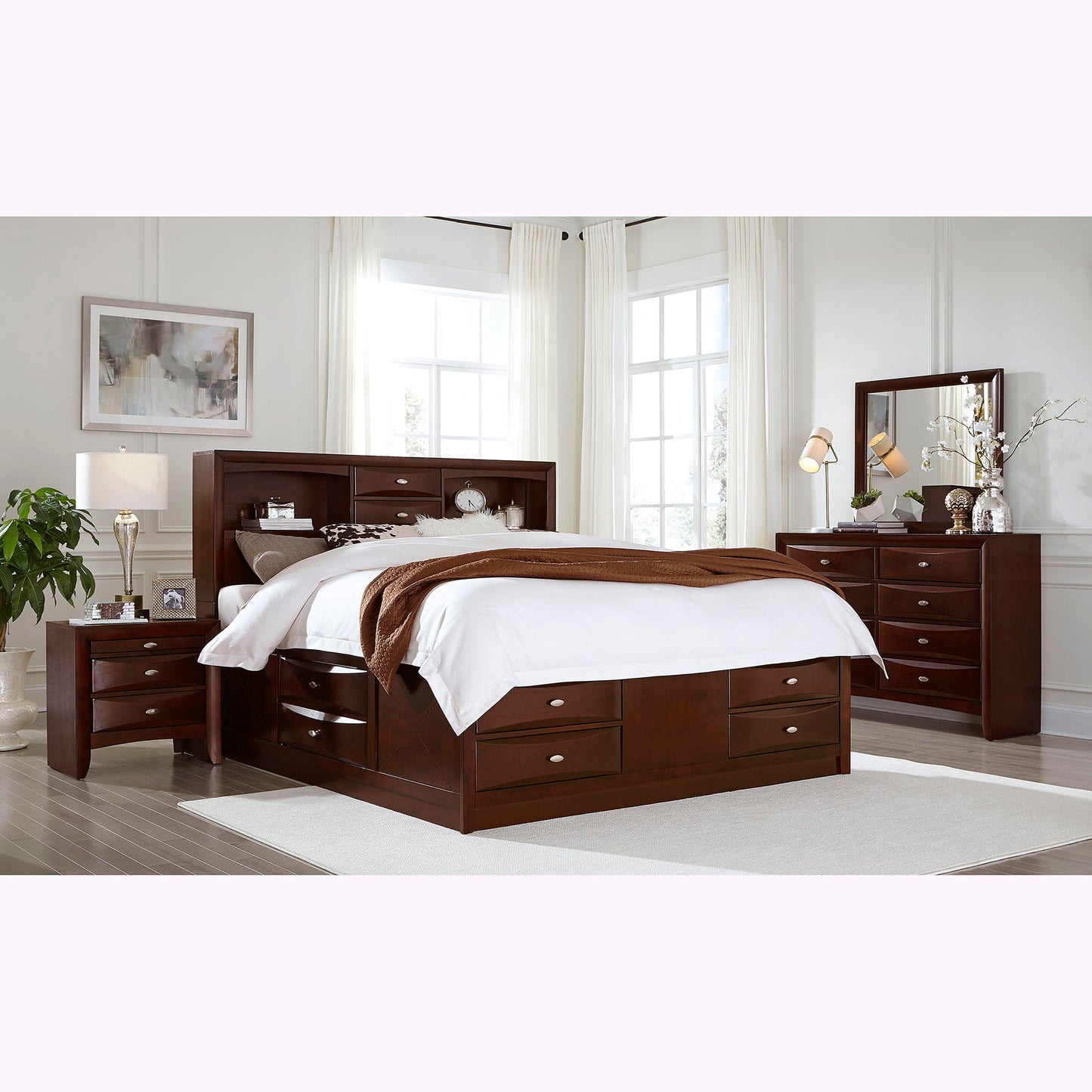 Lucille - Nightstand With Spacious Drawers - The Sleep Loft - Online Mattress Showroom NYC