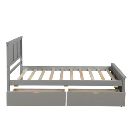 Platform Storage Bed With 2 Wheel Base Drawers - The Sleep Loft - Online Mattress Showroom NYC