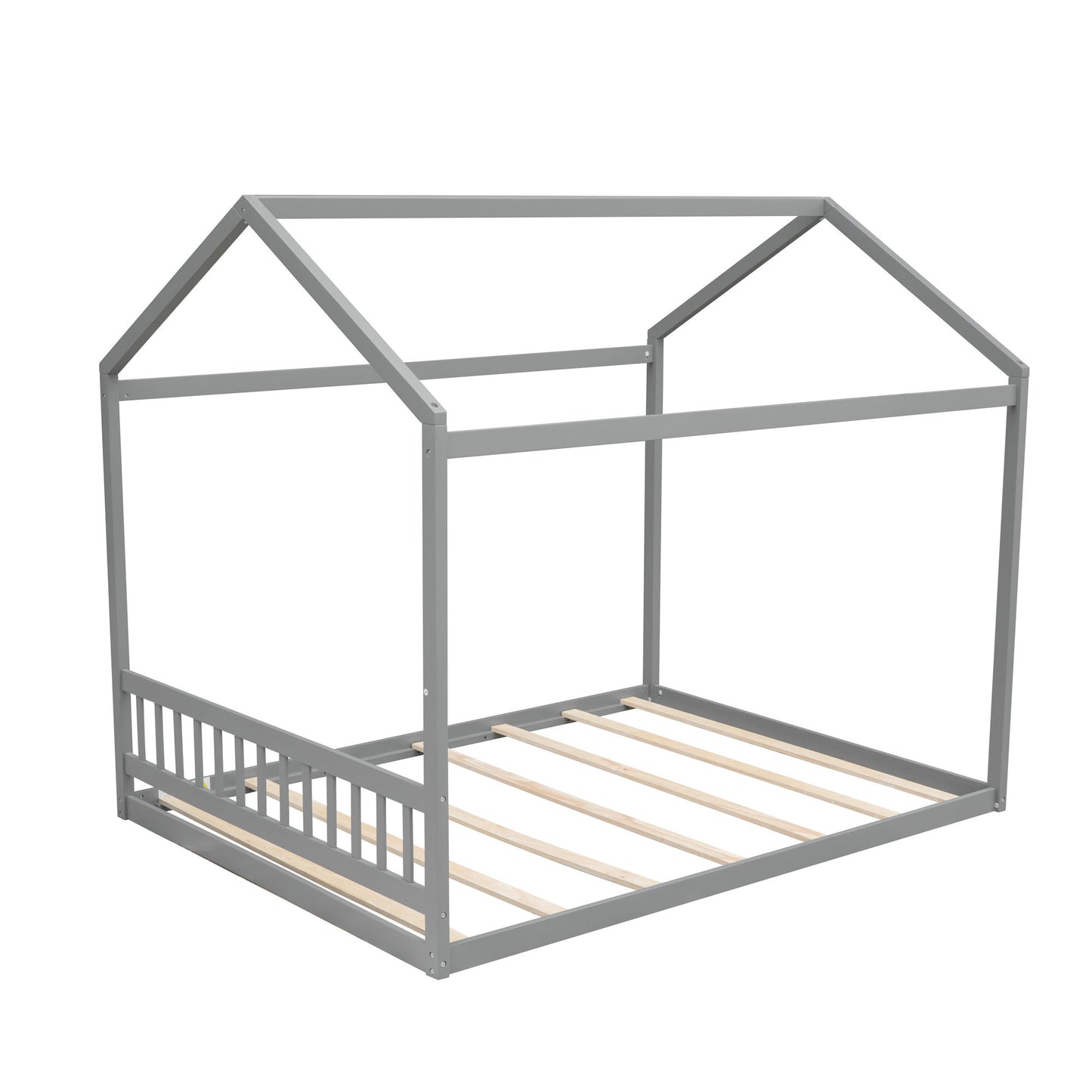 Wooden House Bed With Headboard - The Sleep Loft - Online Mattress Showroom NYC