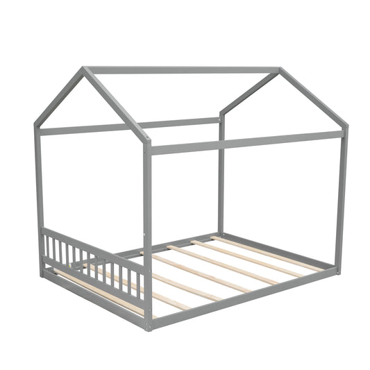 Wooden House Bed With Headboard - The Sleep Loft - Online Mattress Showroom NYC