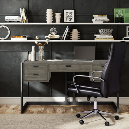 Hampden - Desk - Weathered Gray - The Sleep Loft - Online Mattress Showroom NYC
