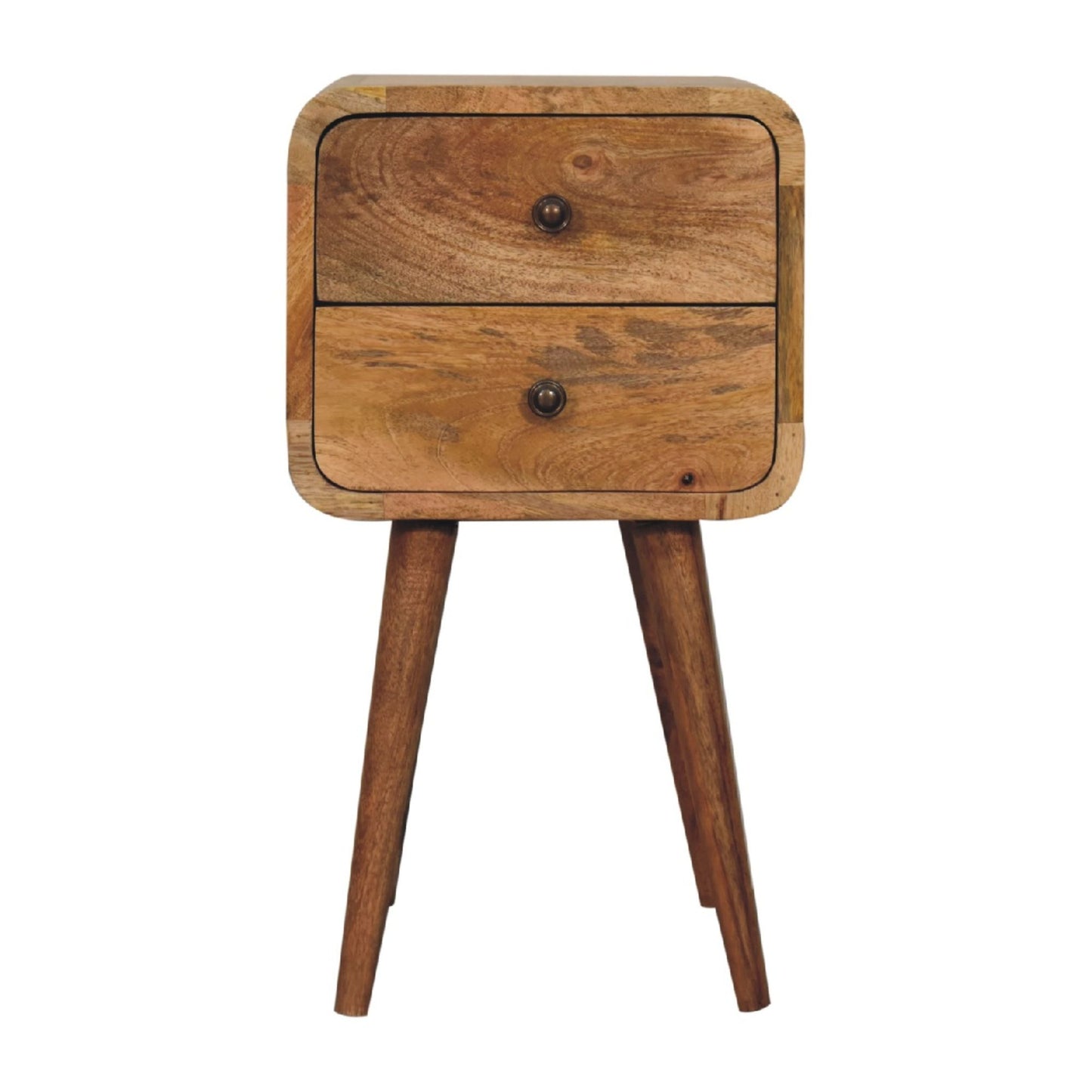 Curved Nightstand, - The Sleep Loft - Online Mattress Showroom NYC