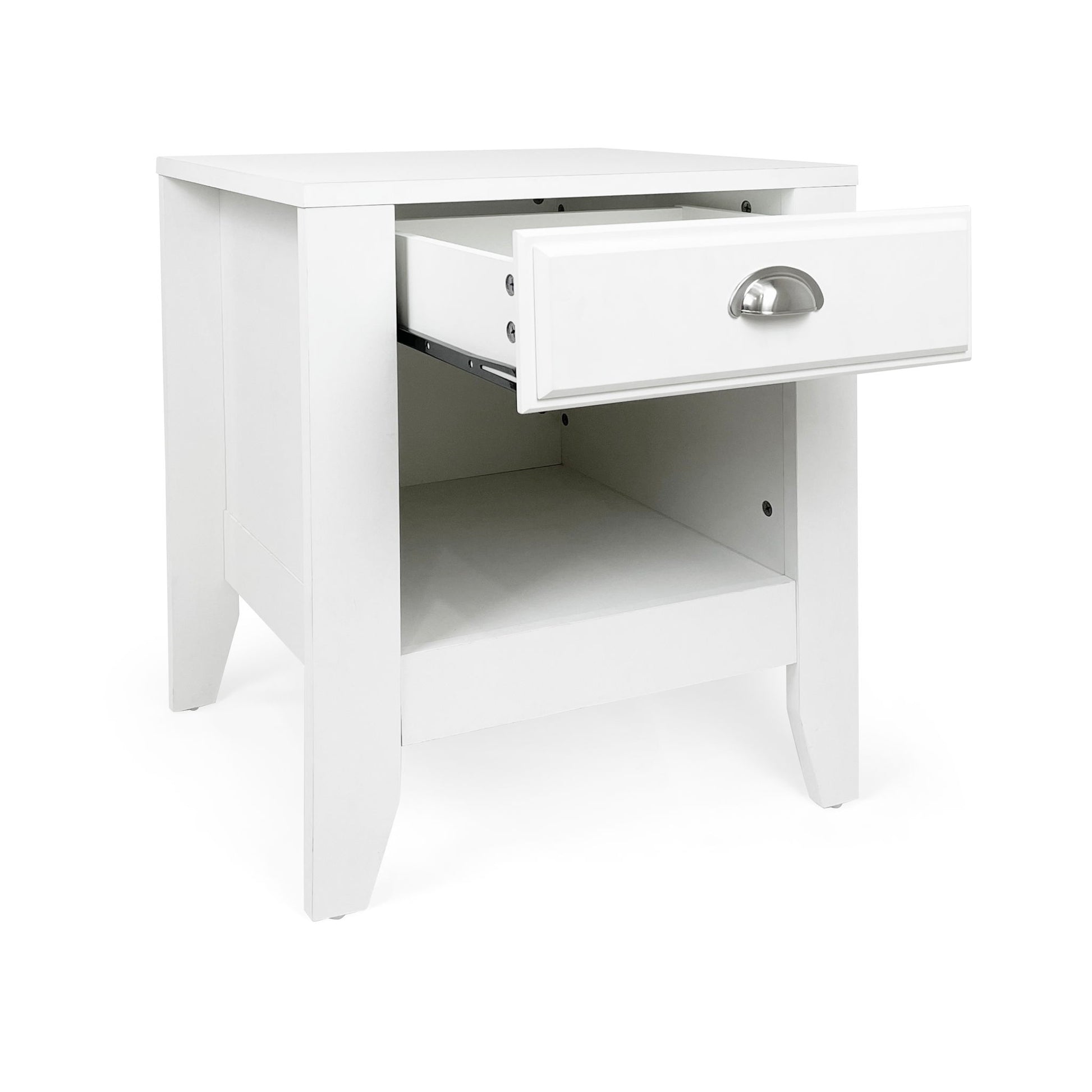 Cleary - Contemporary Nightstand With Drawer - The Sleep Loft - Online Mattress Showroom NYC