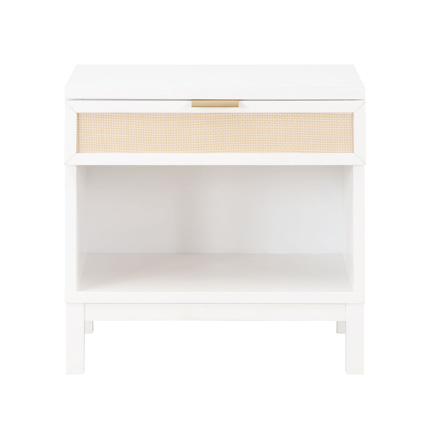 Blake - 1 Drawer Nightstand - White - The Sleep Loft - Online Mattress Showroom NYC