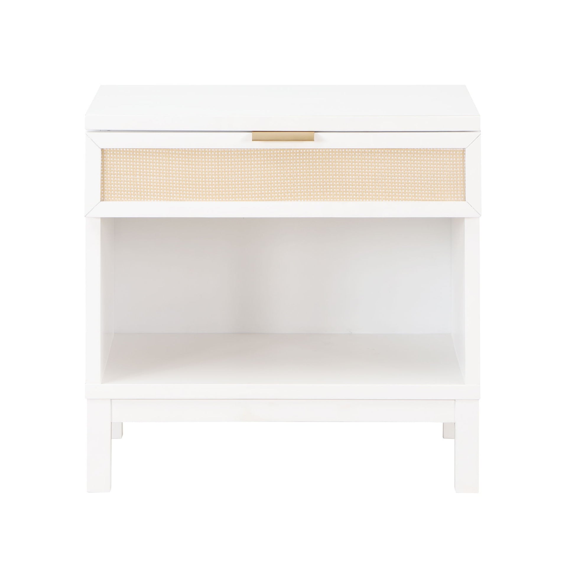 Blake - 1 Drawer Nightstand - White - The Sleep Loft - Online Mattress Showroom NYC