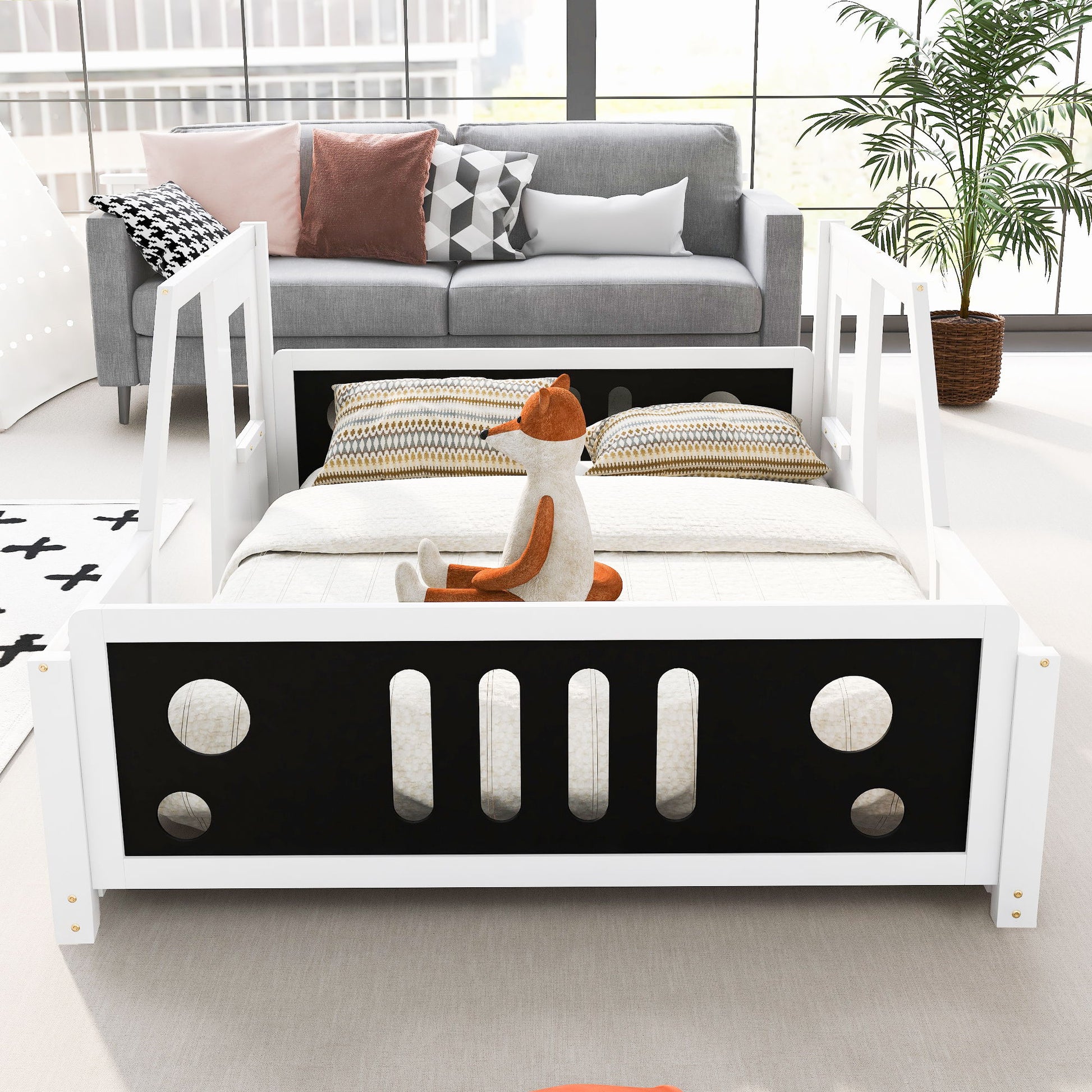 Classic Car Shaped Platform Bed With Wheels - The Sleep Loft - Online Mattress Showroom NYC