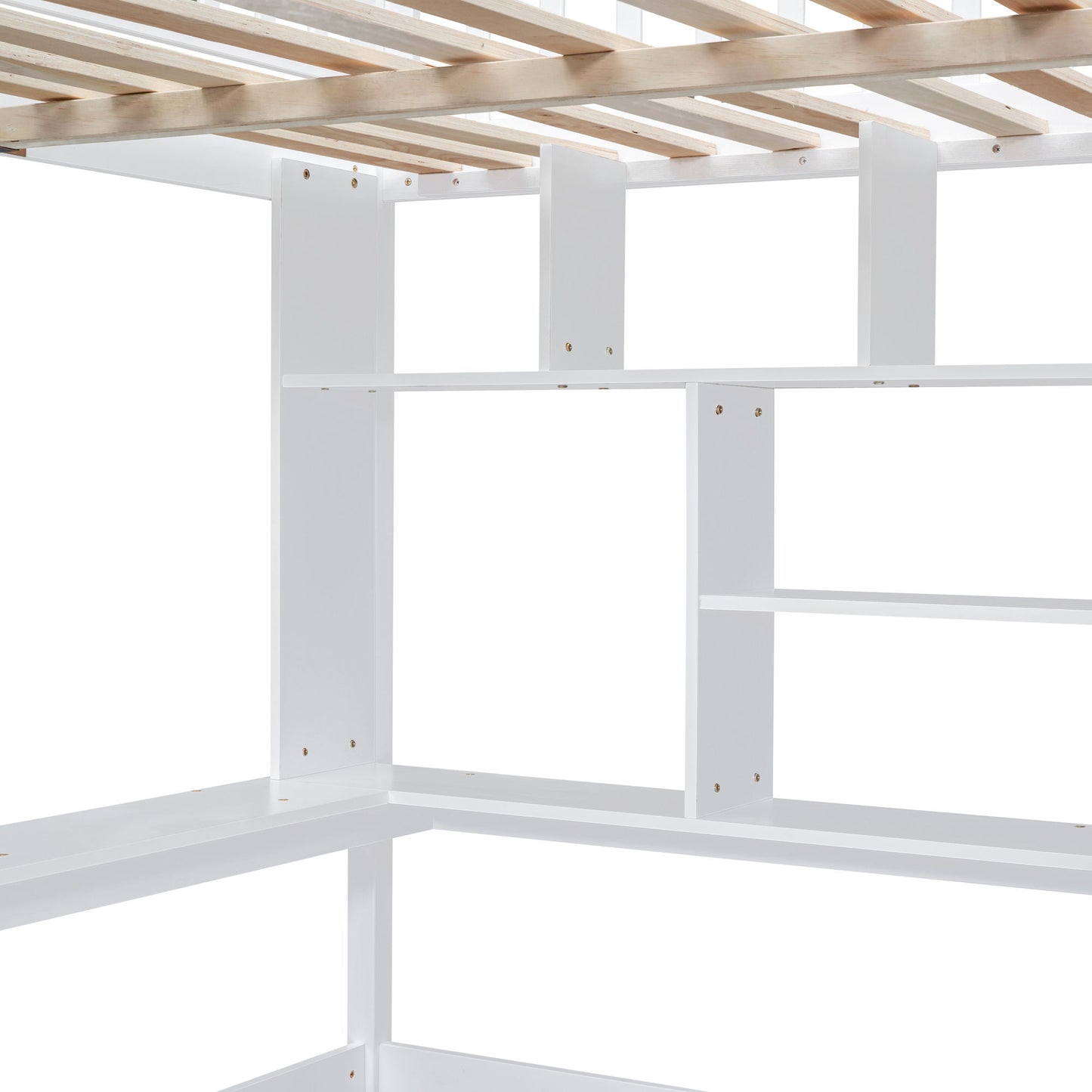 Loft Bed With Bookshelf, Drawers, Desk, And Wardrobe - The Sleep Loft - Online Mattress Showroom NYC