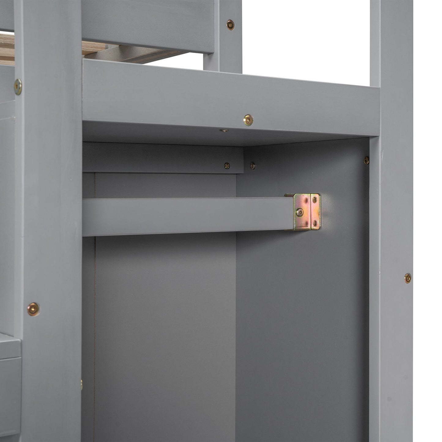 Loft Bed With Built In Storage Wardrobe And Staircase - The Sleep Loft - Online Mattress Showroom NYC
