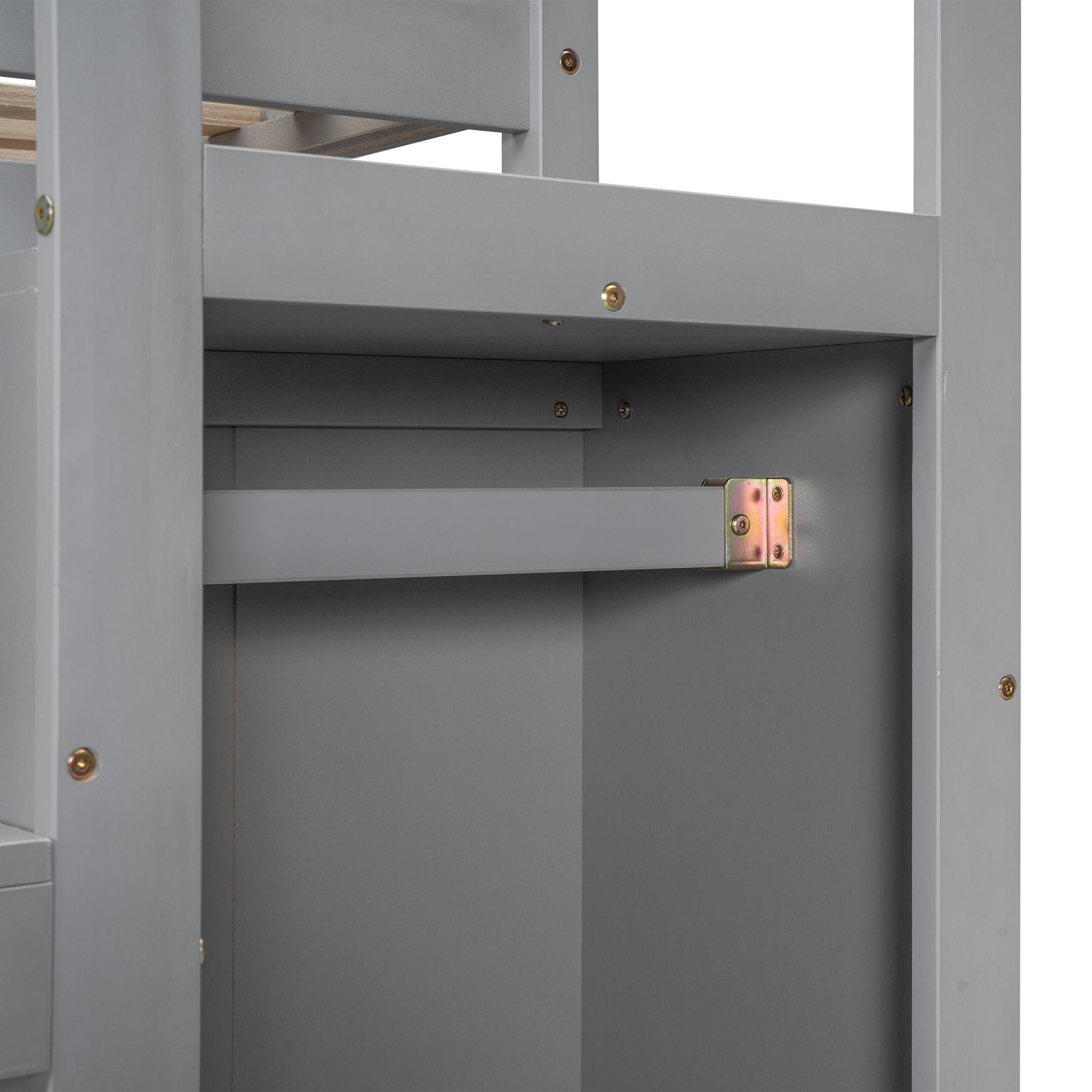 Loft Bed With Built In Storage Wardrobe And Staircase - The Sleep Loft - Online Mattress Showroom NYC