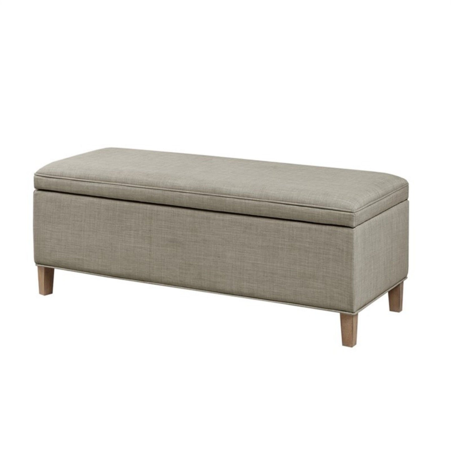 Caymus - Rectangular Soft Close Storage Bench - Light Gray - The Sleep Loft - Online Mattress Showroom NYC
