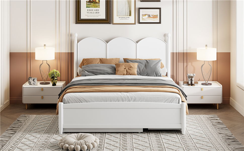 Platform Bed With With 2 Big Drawers And Trundle - The Sleep Loft - Online Mattress Showroom NYC