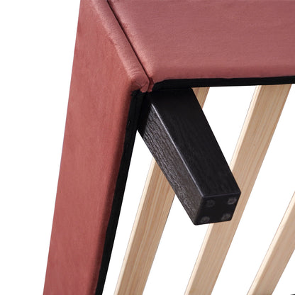 Upholstered Platform Bed With Flower Pattern Velvet Headboard - The Sleep Loft - Online Mattress Showroom NYC