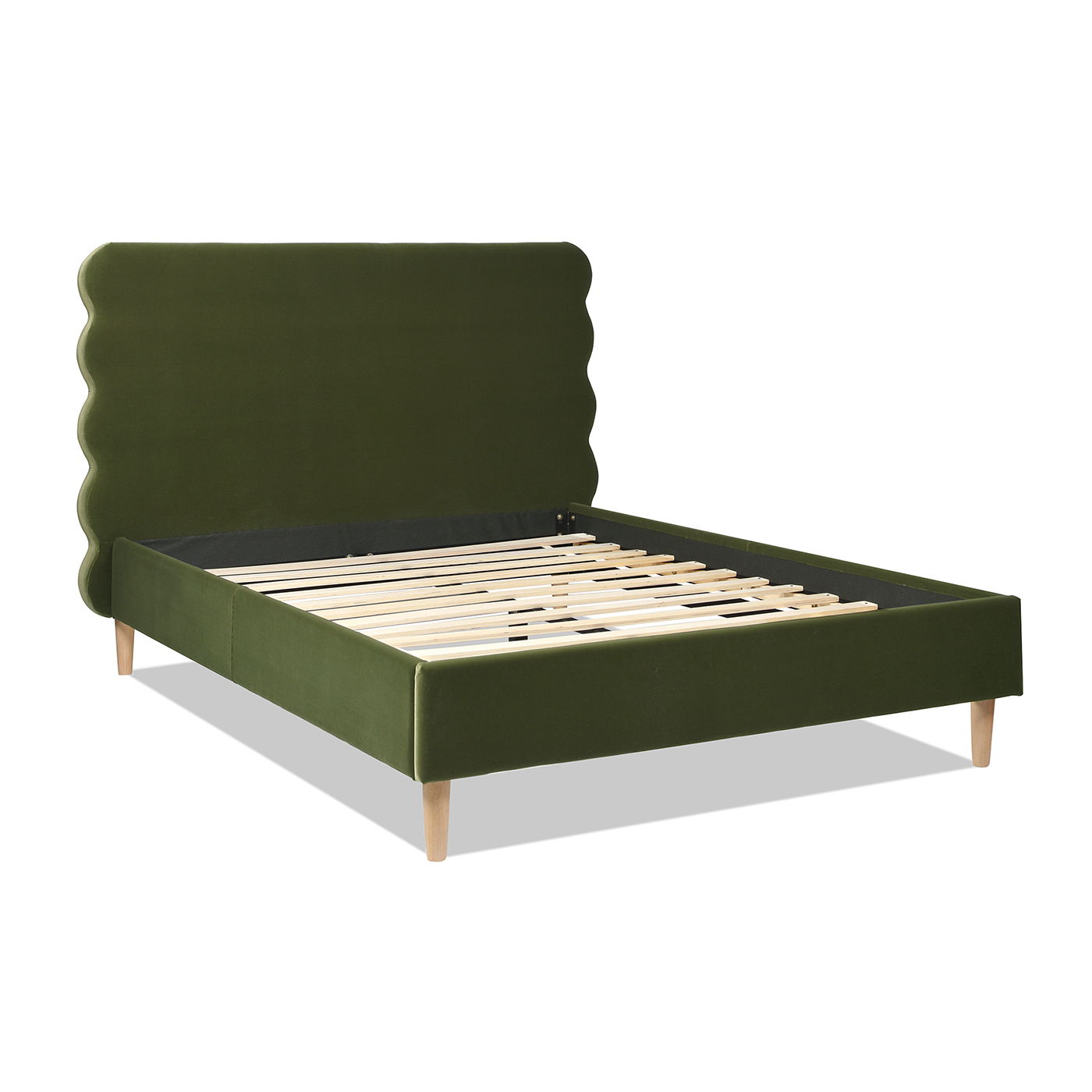 Stockholm - Modern Wavy Headboard Platform Bed - The Sleep Loft - Online Mattress Showroom NYC
