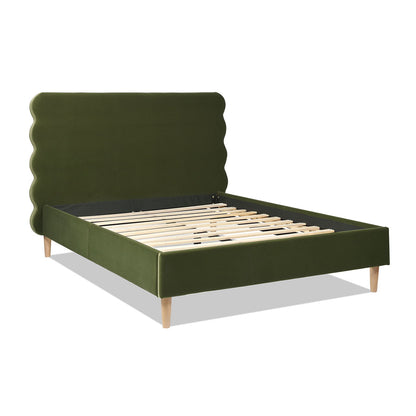 Stockholm - Modern Wavy Headboard Platform Bed - The Sleep Loft - Online Mattress Showroom NYC