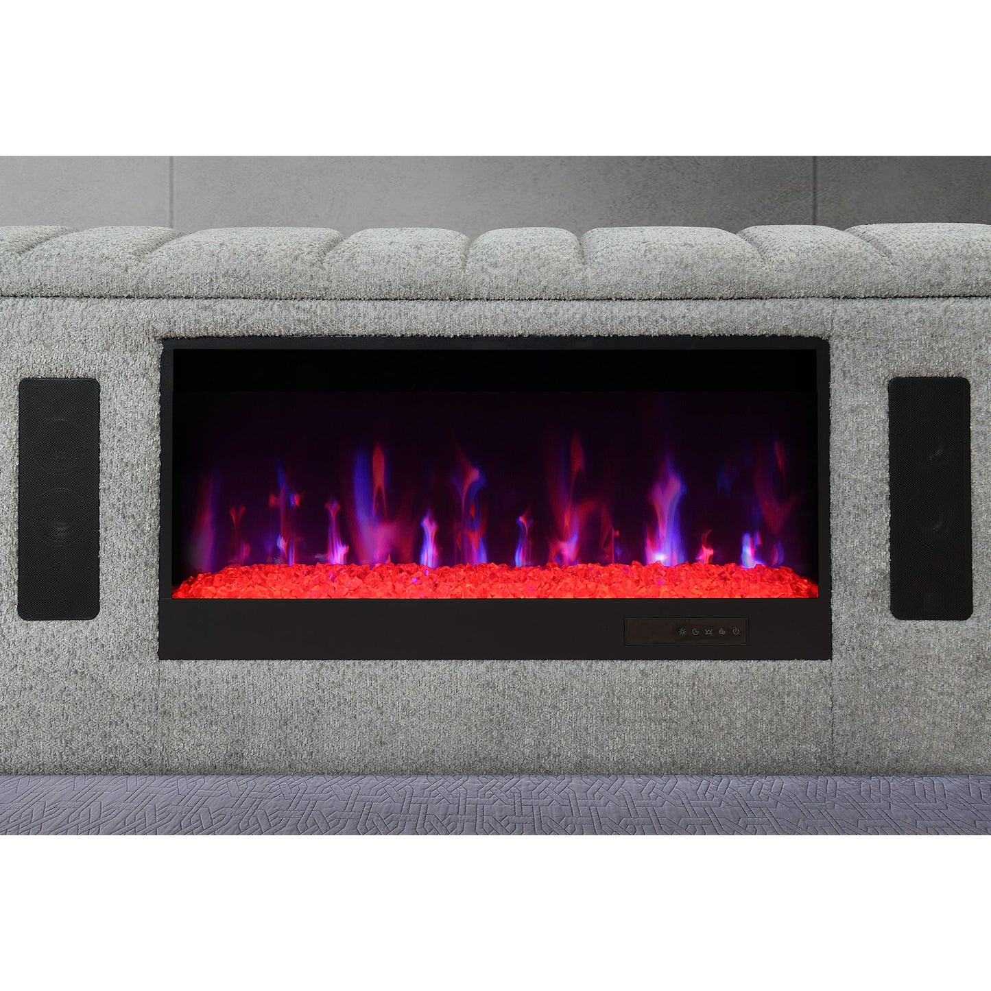 Isaiah - Bed With TV Lift-LED Speakers And Fireplace - The Sleep Loft - Online Mattress Showroom NYC