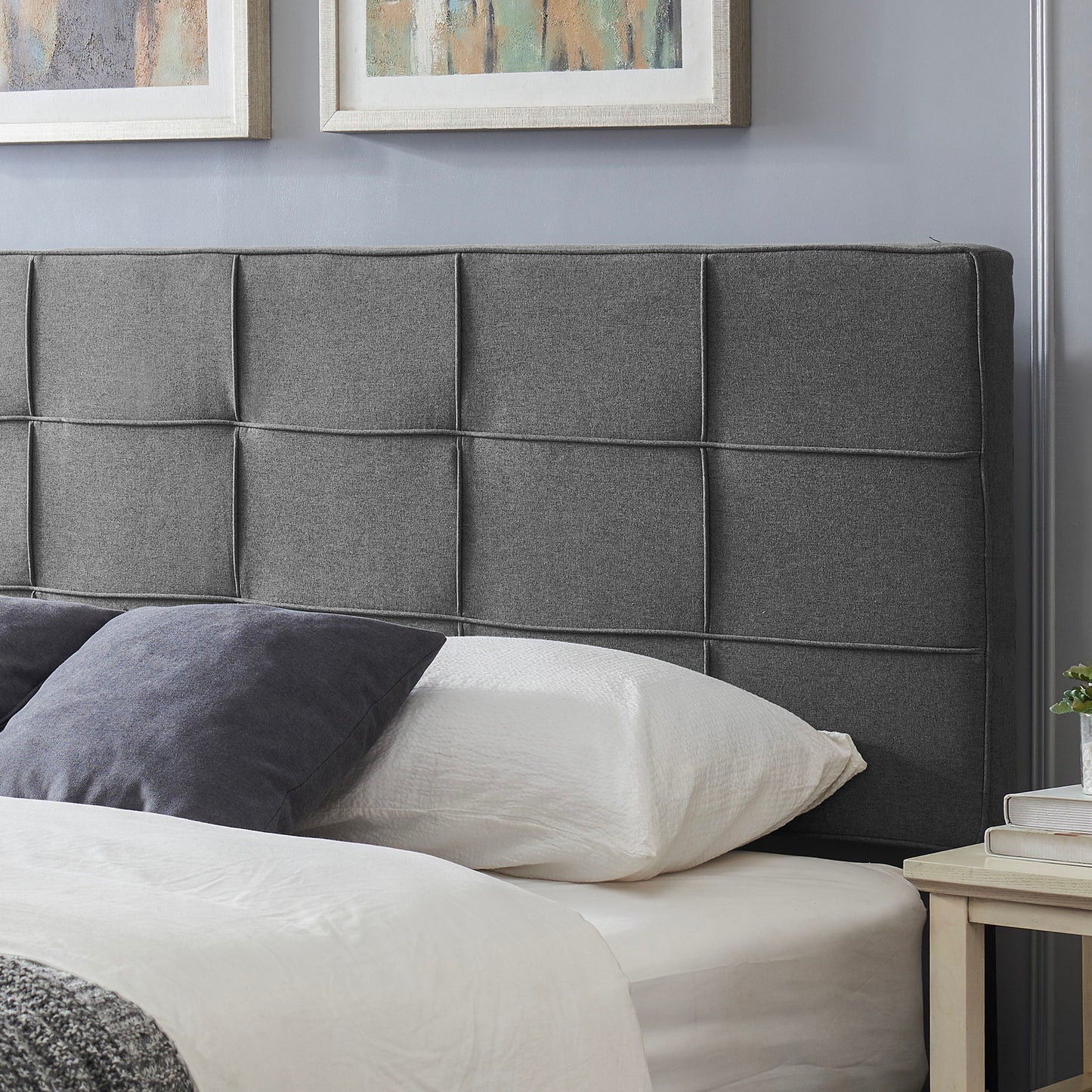 King / California King Sized Headboard - Charcoal Gray - The Sleep Loft - Online Mattress Showroom NYC