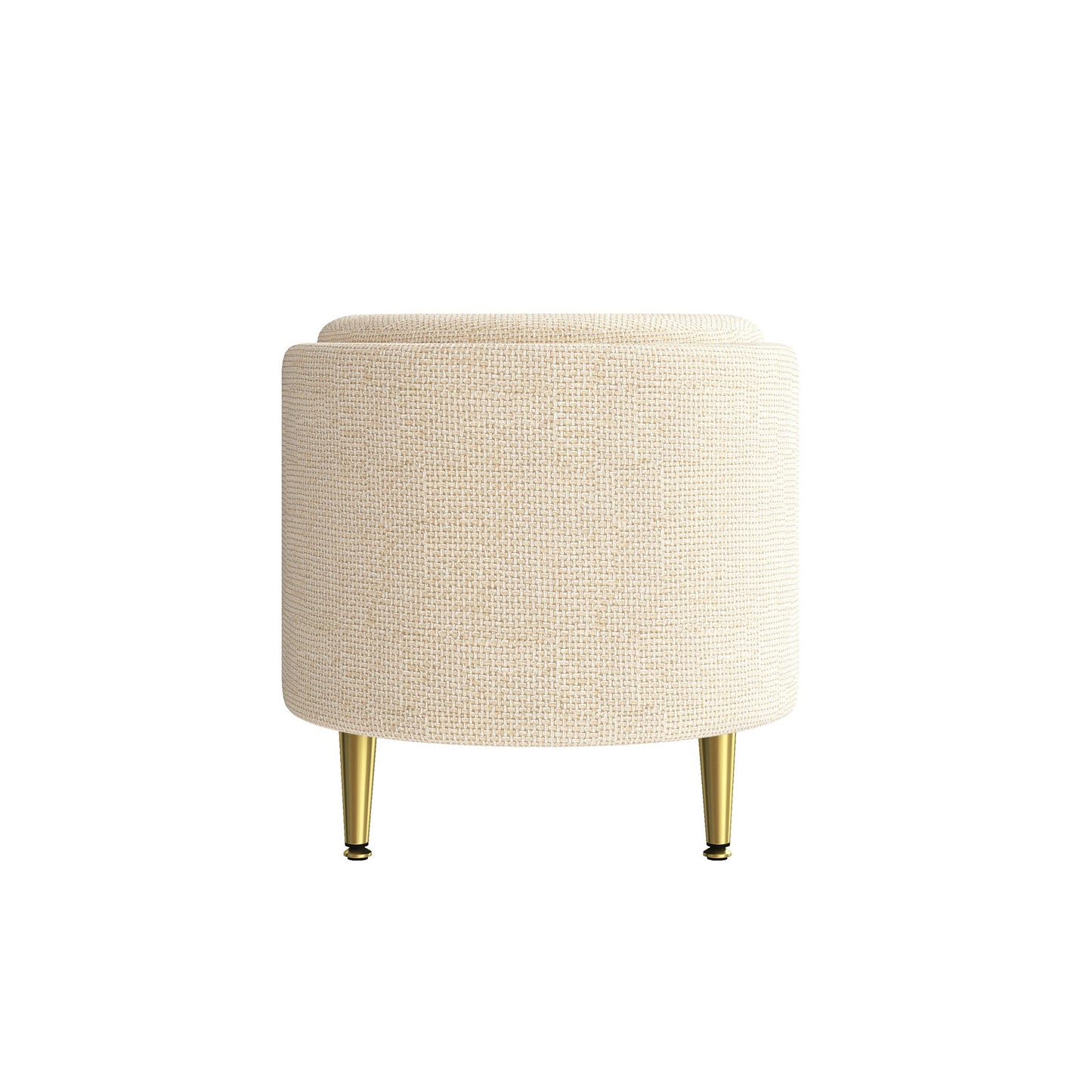 Modern Oval Storage Ottoman With Upholstery - The Sleep Loft - Online Mattress Showroom NYC