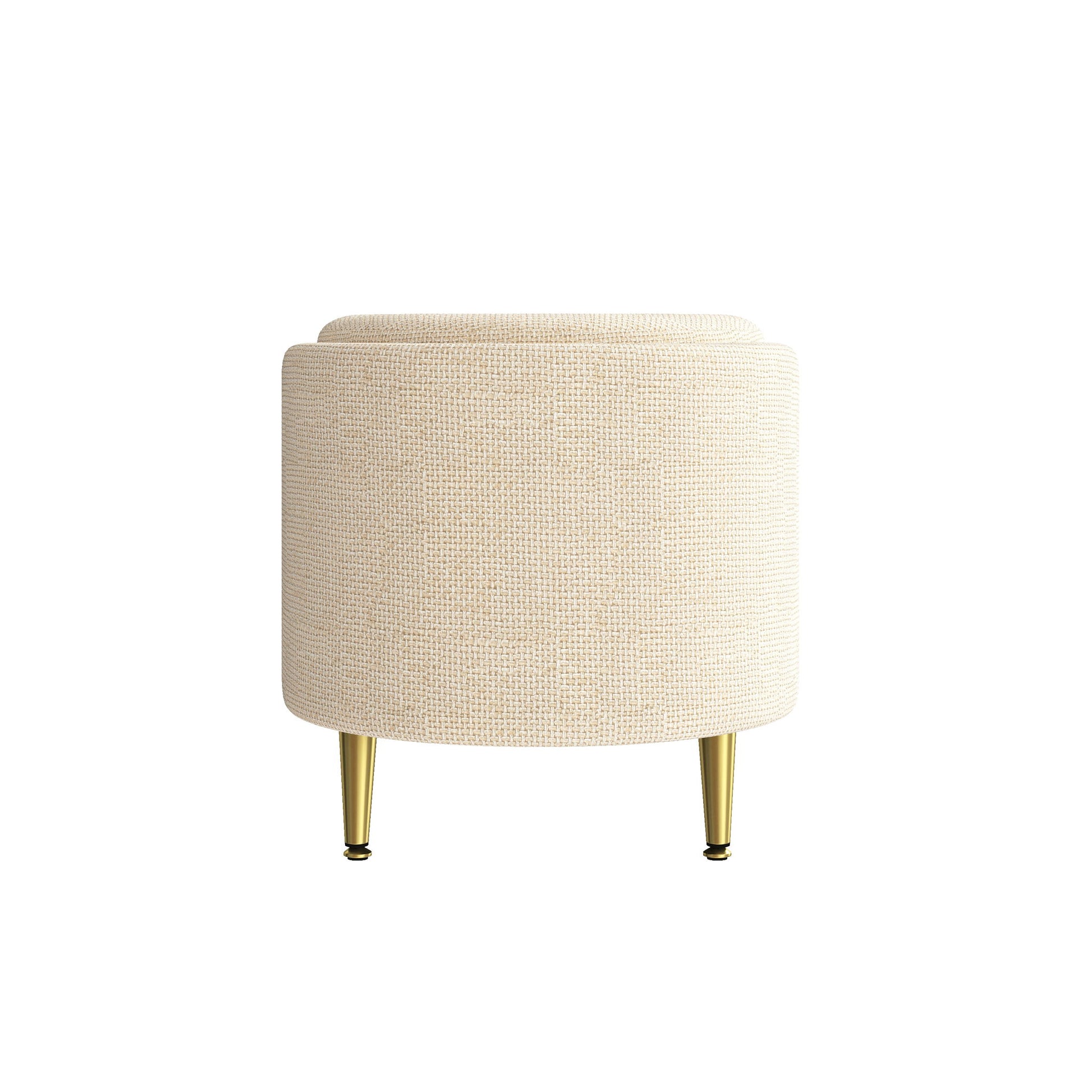 Modern Oval Storage Ottoman With Upholstery - The Sleep Loft - Online Mattress Showroom NYC