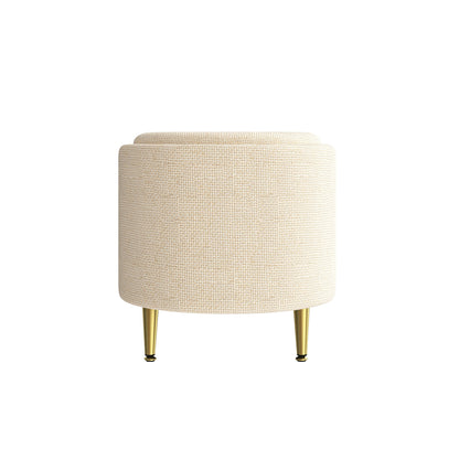 Modern Oval Storage Ottoman With Upholstery - The Sleep Loft - Online Mattress Showroom NYC